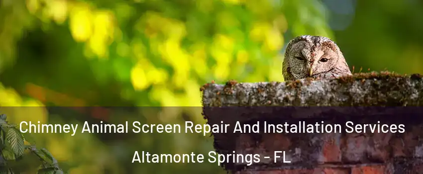  Chimney Animal Screen Repair And Installation Services Altamonte Springs - FL