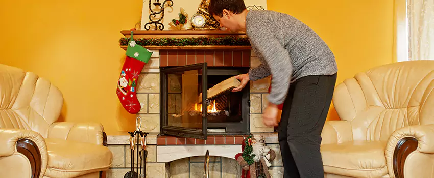 Rusted Metal Fireplace Restoration in Altamonte Springs, Florida
